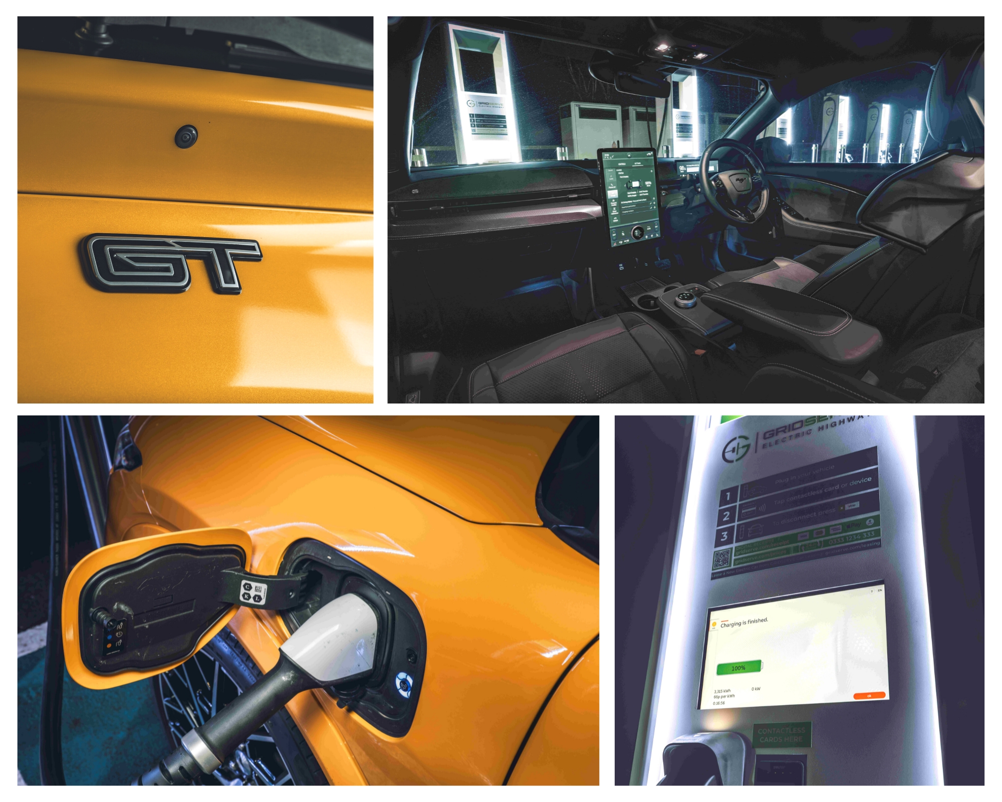 Ford Mustang Mach E GT collage GRIDSERVE