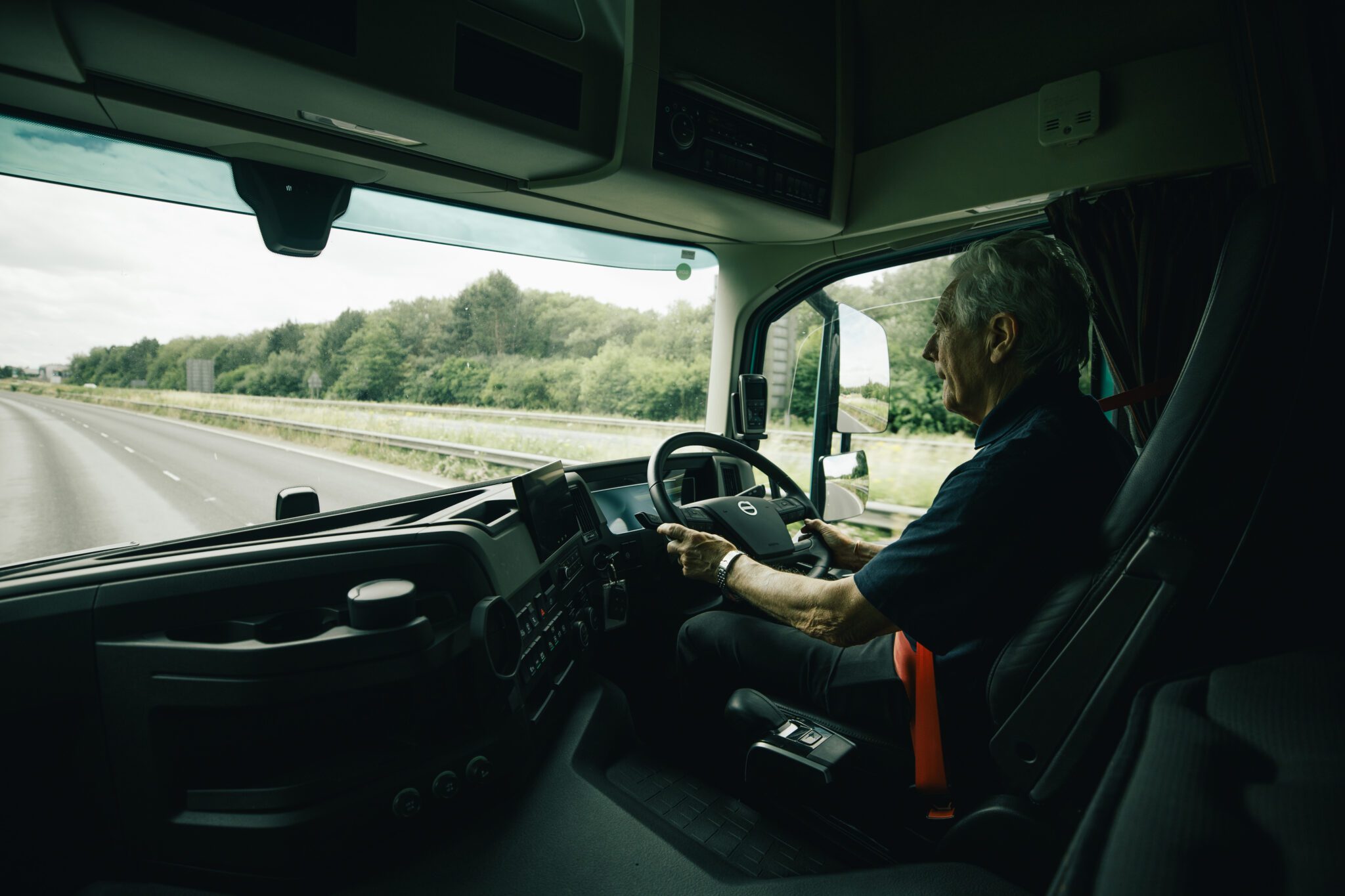 Driving an electric truck