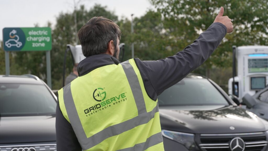 EV charging attendant for GRIDSERVE Electric Super Hub