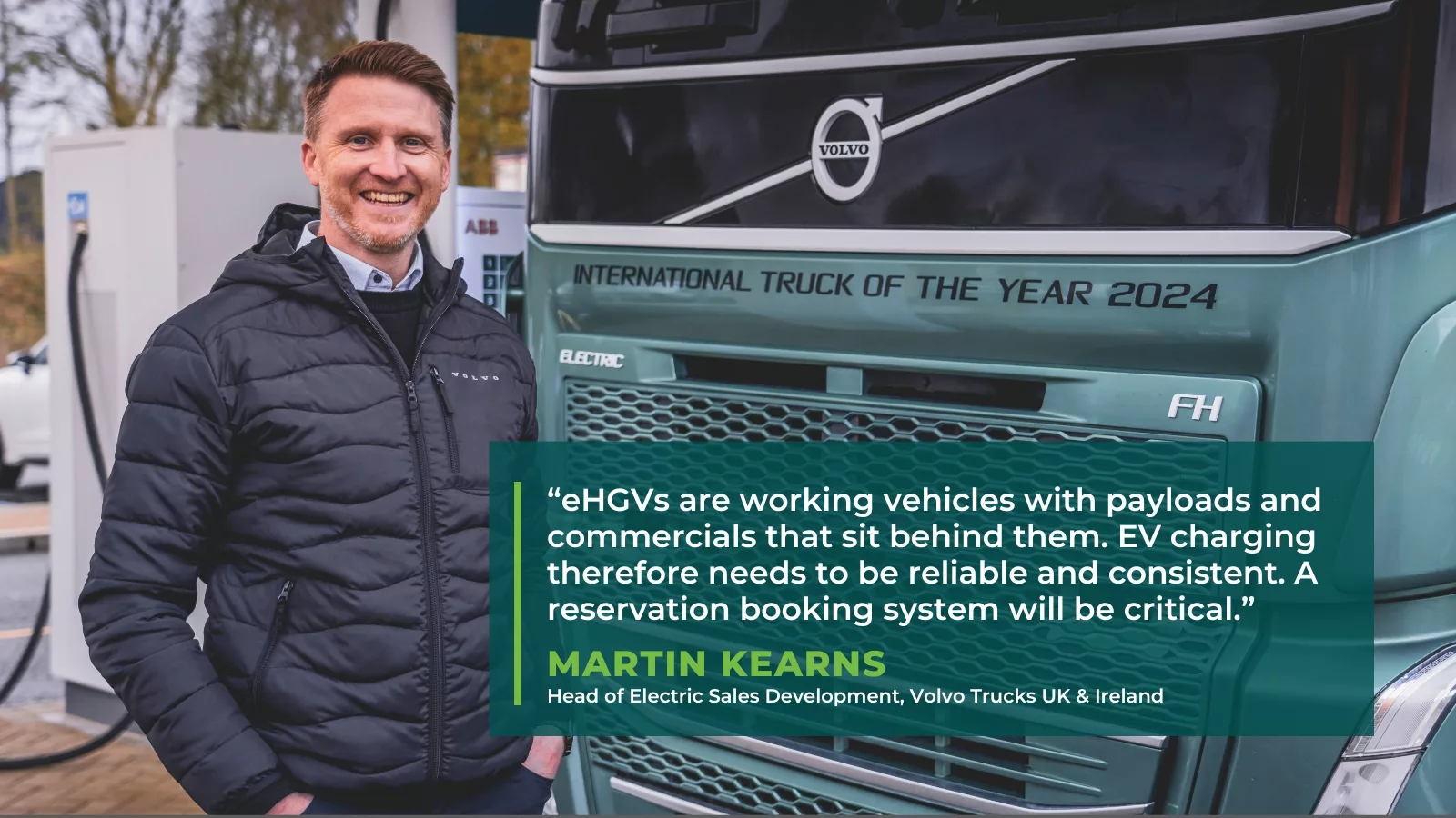 Volvo Trucks member of GRIDSERVE Electric Freightway