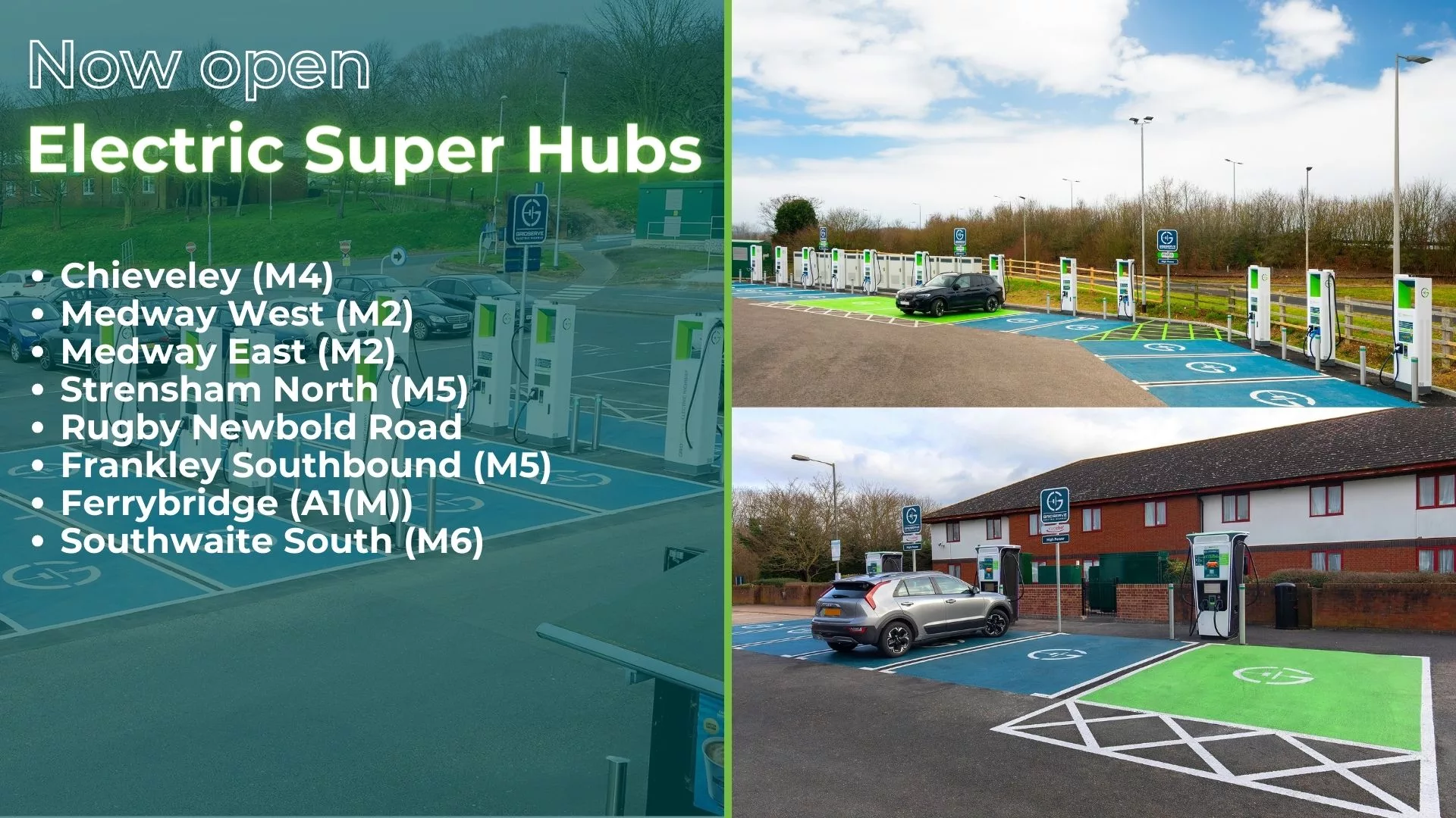 New EV charging sites - Electric Super Hubs