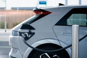 Electric car charging port