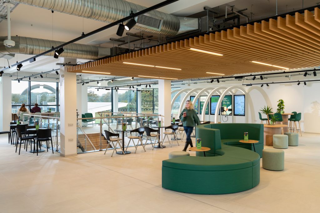 Inside the Stevenage Electric Forecourt, GRIDSERVE EV charging station