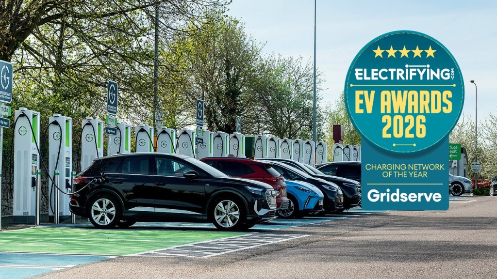 GRIDSERVE wins 2026 award for best charging network from Electrifying.com