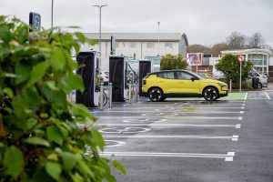 GRIDSERVE EV charging station at Knutsford Services Northbound
