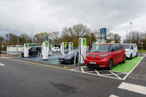 GRIDSERVE EV charging station at Knutsford Services Southbound