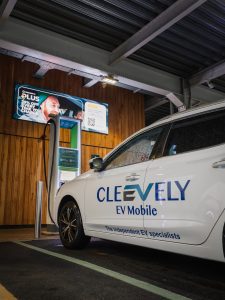 Cleevely EV Mobile x GRIDSERVE partnership at Norwich Electric Forecourt