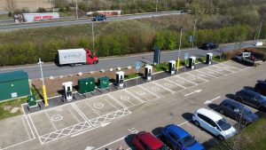 GRIDSERVE Electric Super Hub at Roadchef Folkestone M20 Services