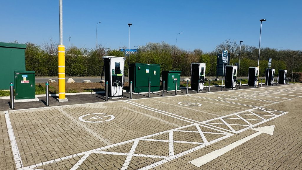 GRIDSERVE Electric Super Hub at Roadchef Folkestone M20 Services