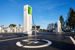 GRIDSERVE Electric Super Hub at Moto Kinross