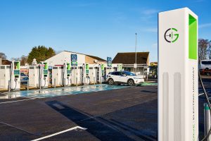 GRIDSERVE Electric Super Hub at Moto Kinross