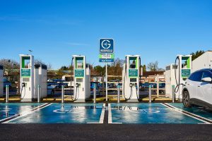 GRIDSERVE Electric Super Hub at Moto Kinross