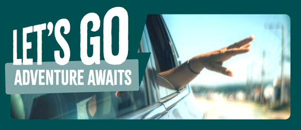 Caption: Lets go. Adventure awaits